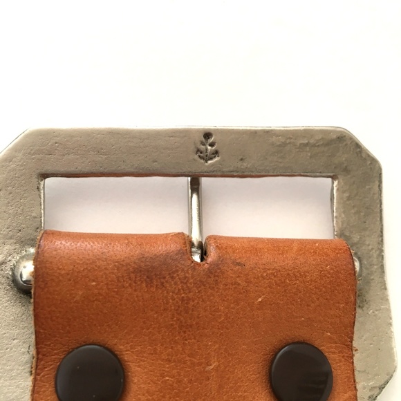 Vintage North & Judd hand tooled leather belt L - Picture 4 of 5